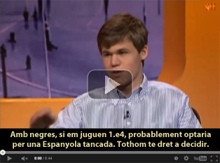 Magnus Carlsen parla de Catalunya